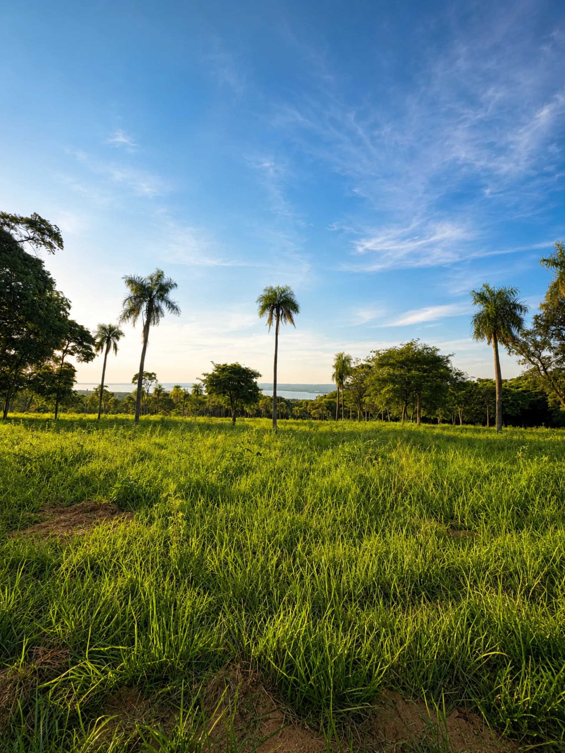 Lote con palmeras y vista al Lago Ypacaraí en Parquealto